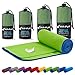 Produktbild Fit-Flip Mikrofaser Handtücher Set  in Allen Größen / 18 Farben  Ultra leicht & schnelltrocknend  das perfekte Trainingshandtuch, Travel Towel, Strandtuch (80x180cm, Grün mit Dunkelblauen Rand)