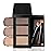 FeiCuiYun 3 Colors Eyebrow Powder Kit for Women, Long-Lasting Waterproof Matte Brow Powder, Eye Brow Powder with 2 Double-ended Eyebrow Brush, Purse-Friendly Compact (A01Light Medium Brown, 1Pcs)