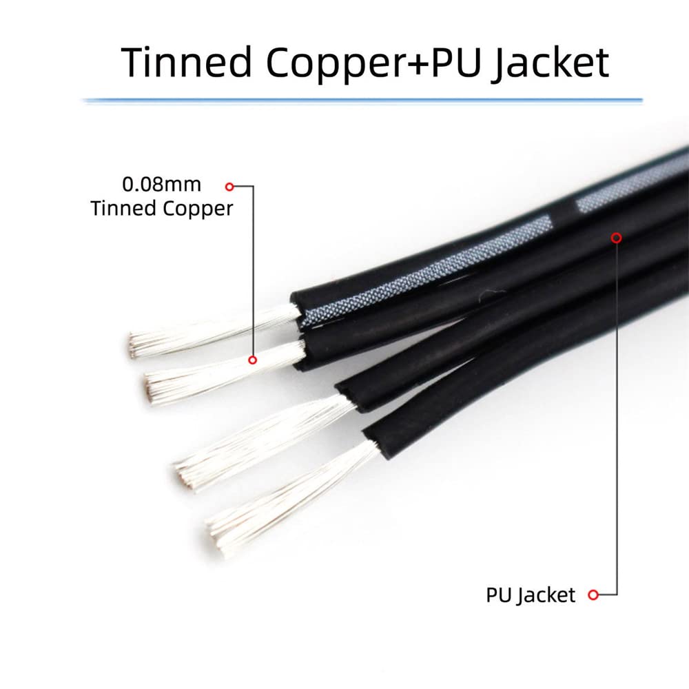 13cm USB 2.0 Type-A Male to USB-C Type-C Male Male Data Flat Slim FPC Cable for FPV & Disk & Phone