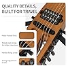 Anygig Travel Electric Guitar Headless – Portable Ultra-Light and Quiet, Full-Scale 25.5” Rosewood Fingerboard, glow humbucker, Gig Bag, Removable Stands include all Accessories Brown #3