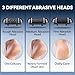 Wea&Hea Electric Callus Remover for Feet with 3 Roller Heads 2 Speed Rechargeable Waterproof Professional Pedicure Kit 17 in 1 Foot File Tools Perfect for Dead Hard Cracked Dry Skin