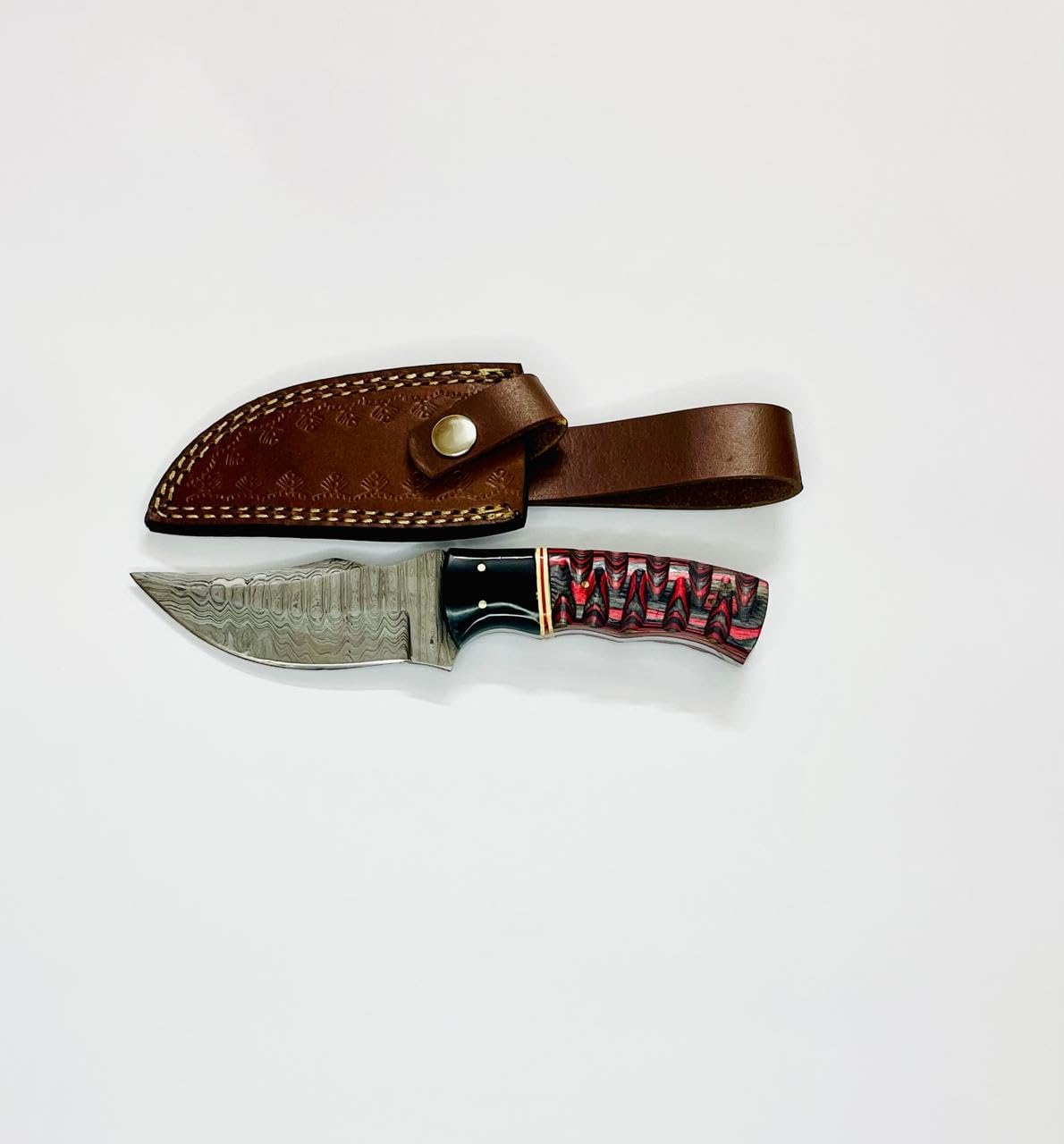 Handmade Damscus Hunting Knives - Full Tang Fixed Blade Hunting Knife used for Skinning,Camping and outdoor activities