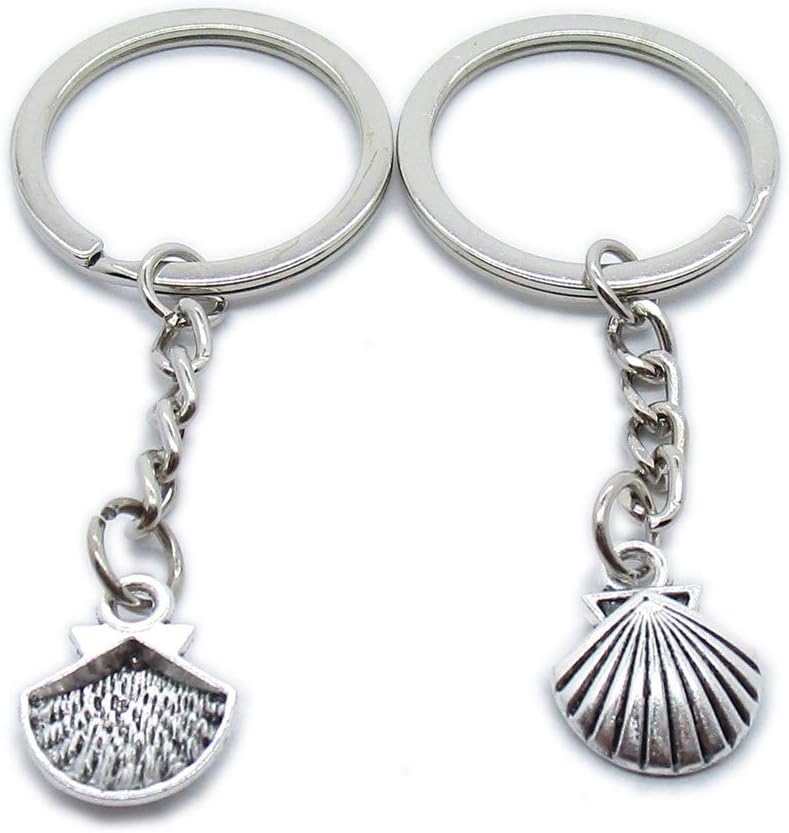 100 Pieces Keyring Keychain Wholesale Suppliers Jewelry Clasps JN1Q1M Seashell Shell