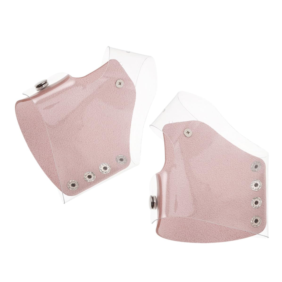 STOBAZA 2pcs Reusable Pink Pu Makeup Mixing Palette Gloves Comfortable Fit for Skincare Routines and Makeup Application Cosmetic Plate for Beauty Enthusiasts