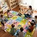 Kev & Cooper Playtime Collection ABC Alphabet Animal Educational Area Rug - 8'2" x 9'10"