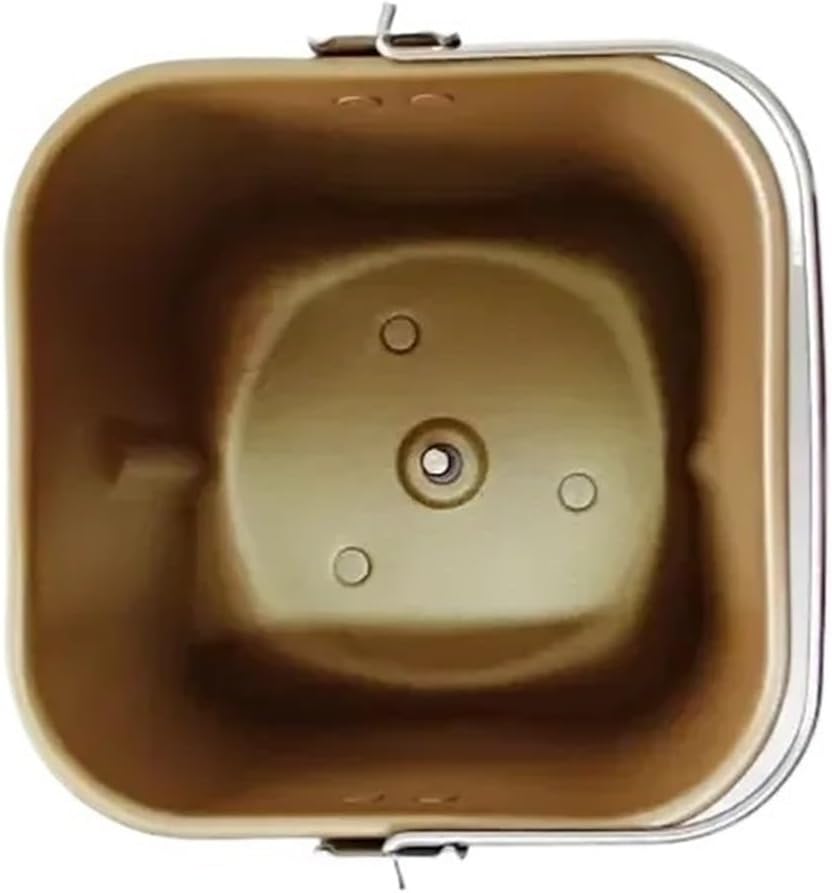 Household Bread Machine Accessories Bread Barrel And Food Grade Non-stick Coating Bread Machine Liner Barrel + Mixing Knife(185x145x175x32 gold)