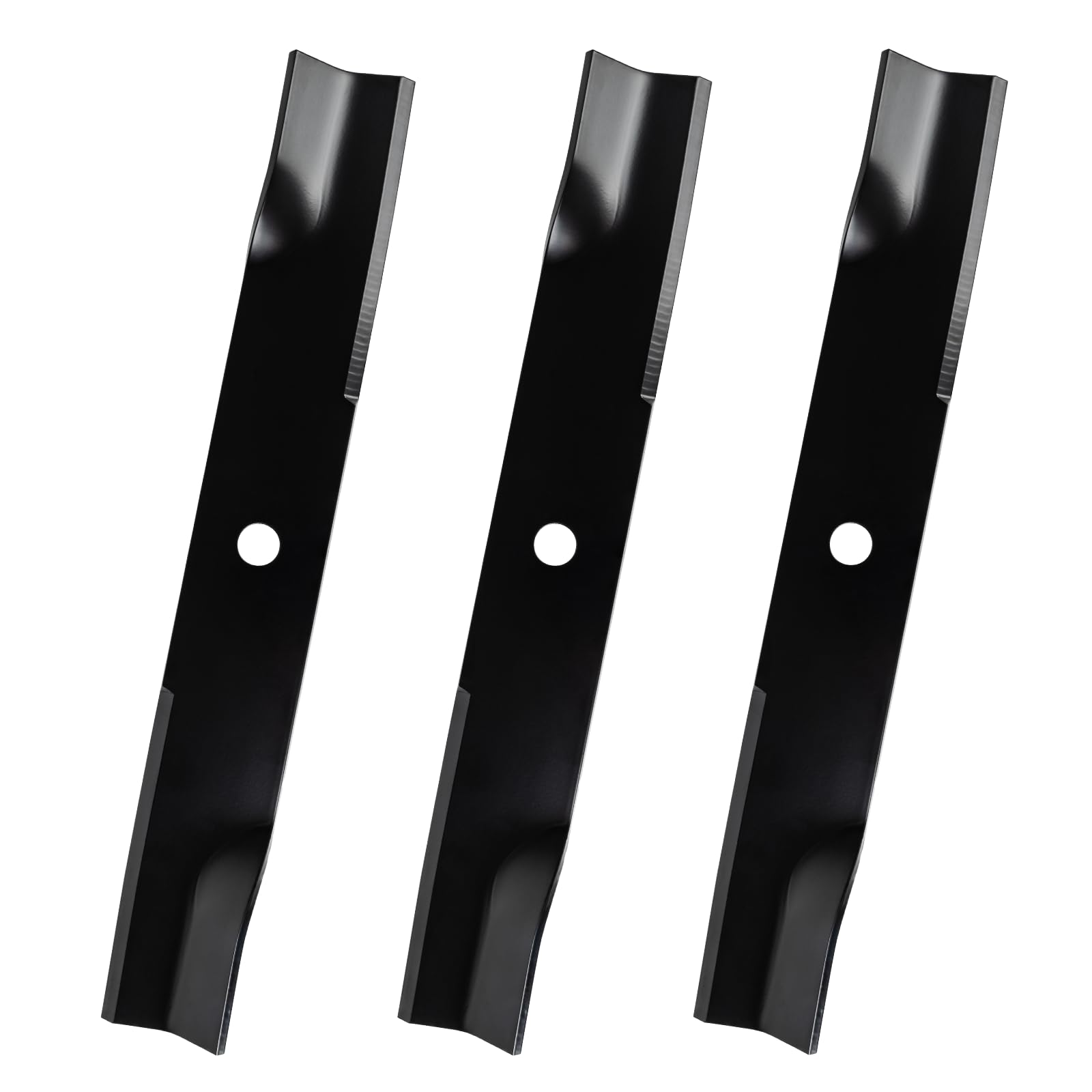 01010168 - Cuchillas de cortacésped compatibles con Cub Cad y cubierta de 50 pulgadas M50-KHS Z-Force 50, cuchillas de mantillo para GT1500 LT1000 SLT1500, reemplaza MTD 01010168-0637 01010168-X