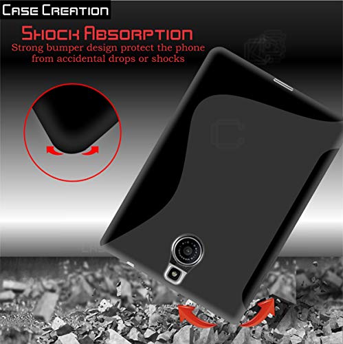 Image of Case Creation Compatible with BlackBerry Passport Back case, BlackBerry Passport Slim Flexible Smart Look case with 360 Camera All Angle Protection (Pure Black)