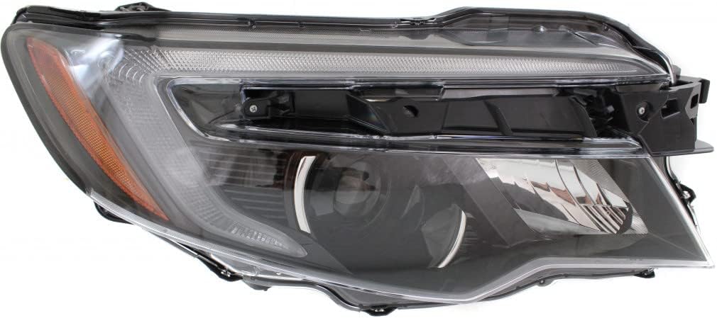 CarLights360: For Honda Ridgeline Headlight Assembly 2017 2018 2019 2020 Passenger Side w/Bulbs DOT HO2503165v