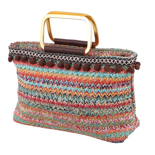 LIOOBO Straw Woven Bag Large Capacity Fashionable and Practical for Occasions