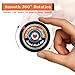 Senmure Social Touch Pin Rotating Mood Expression Badge Enamel Pins For Backpacks Tap to Share Your Social Battery & Profile Fashion Brooch for Modern Connection & Self-Expression (Silvery)