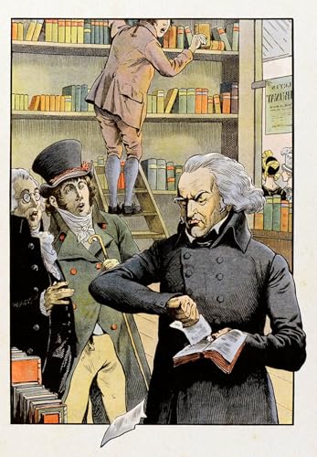 Cuadro de lienzo premium de 60x90cm con temática histórica de libros