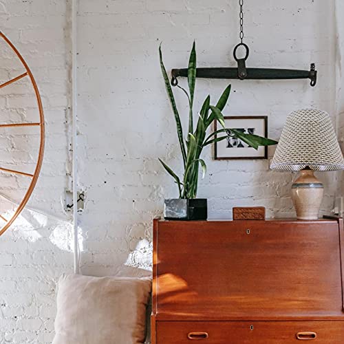 Osaladi Vintage Decor Woven Lamp Shade, Pastoral Style Lamp Cover Decorative Rattan Lampshade Handmade Cover Lamp Accessories For Table Lamp, Floor Lamp, Hanging Light (Beige) Lamp Shades #TOP5