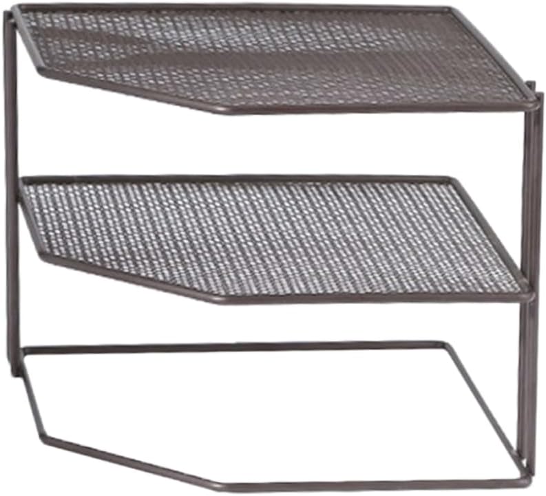 1Pc Multi Functional Iron Craft Kitchen Shelf Black Triangle Storage Rack for Condiments and Kitchen Organization Minimalist Design for Corner Spaces