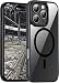 Produktbild JT Berlin Case Pankow Hybrid MS Hülle kompatibel mit Apple iPhone 16 Pro Max (Schutz nach US-Militärstandard, Wireless-Charging (Qi) / magnetisches Aufladen kompatibel) schwarz/transparent