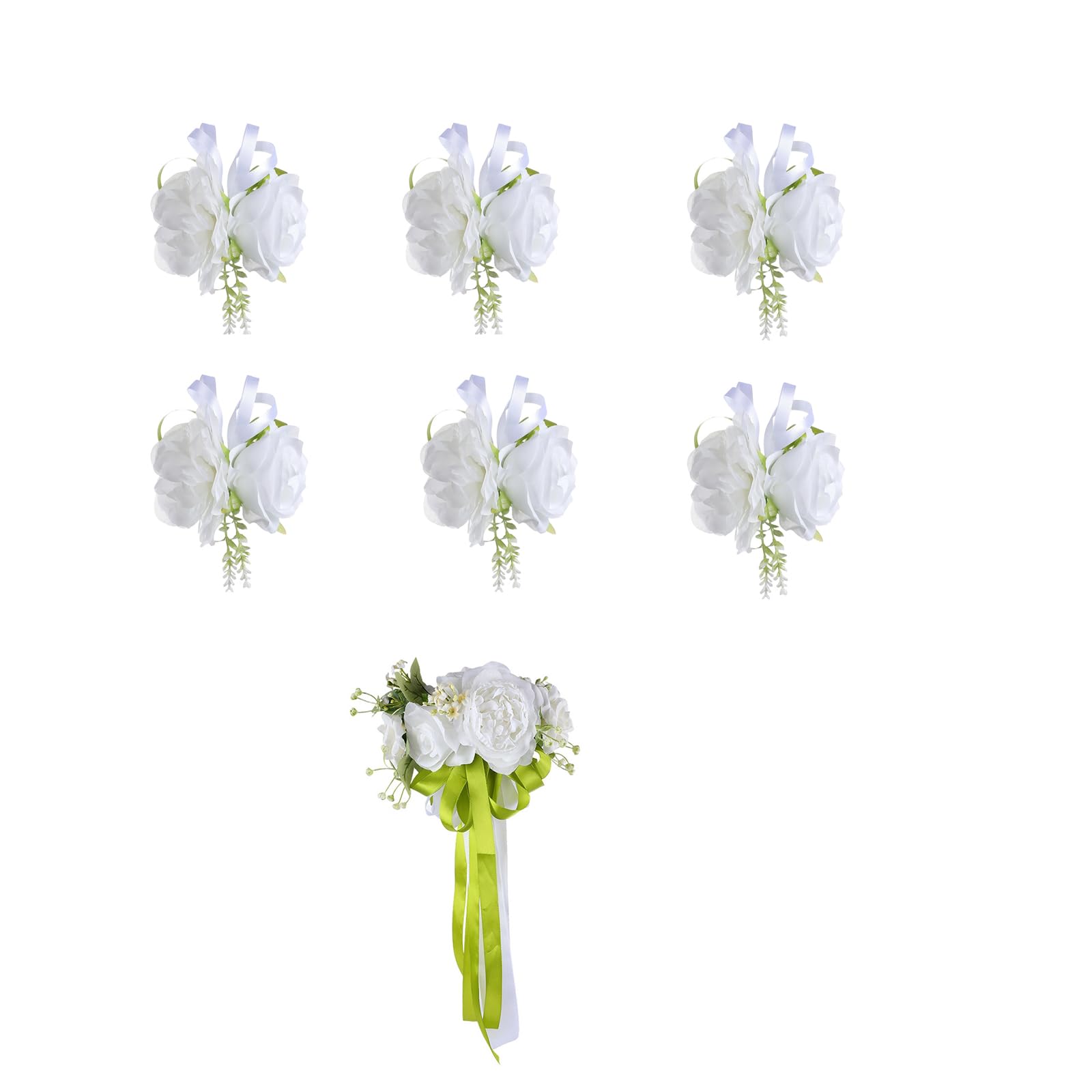Décoration voiture mariage thème blanc vert fleurs cérémonie fêtes