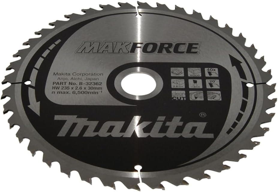 B-32362 Makforce Saw Blade 9.25inx30mm 40Teeth
