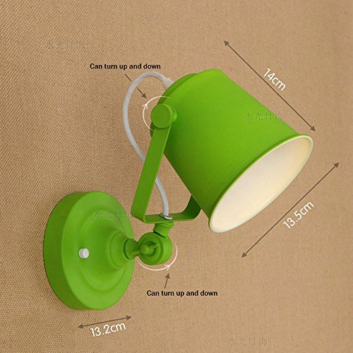 Linterna de pared de hierro ajustable y duradera para restaurante y almacén 3