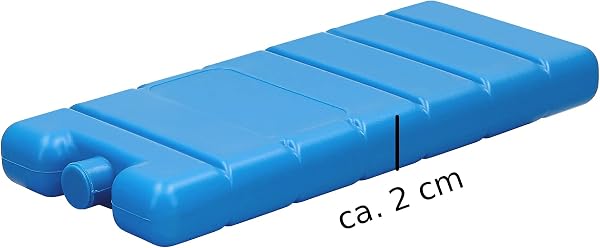 VonBueren Pain de Glace pour Sac Isotherme | Lot de 4 | jusqu'à 12 Heures de Temps de Refroidissement | 7.5 x 16.5 x 2 cm | Plastique - 3