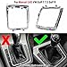 Hacreyatu Automatic Gear Shift Knob Gear Base Trim Assembly Frame Compatible with VW Manual Golf 7 7.5 Golf R Left Driving Gear Shift Knob Lever Frame Bracket-5GG713203A