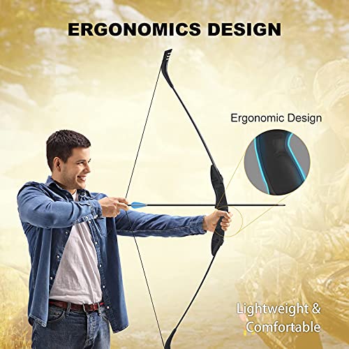 Asdw Archery Bow Set Recurve Bow And Arrow Youth Bow And Arrow Beginner Bow Set Takedown Bow And Arrow Right And Left Hand Bow Birthday Gift Bow For Youth/Recurve Bow Draw Weight 25-35Lbs #TOP4