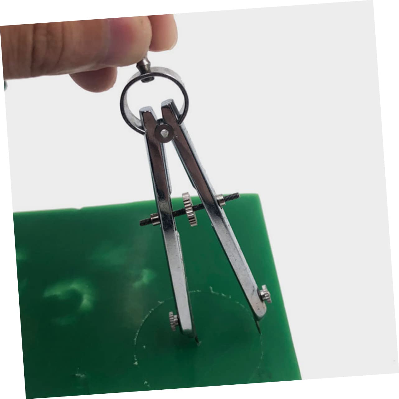 Lurrose 4 Pièces boussoles compas scolaire compas de charpentier boussole pour les maths rapporteur et boussole outils de dessin de boussole outil de dessin de cercle Acier inoxydable