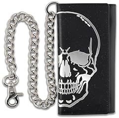 black /skull embossed