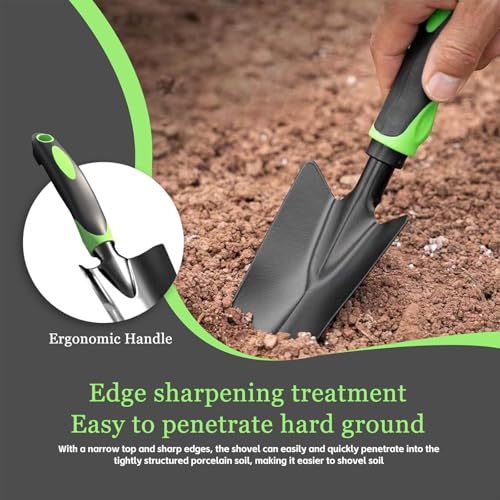 Kit Jardineria 4 Piezas Herramientas Jardineria,Herramientas Bonsai-Pala De Jardinería,Rastrillo De Jardín,Guantes De Jardinería,Manual Herramientas Jardin Regalos Jardineria para Hombres Mujeres - imagen 6