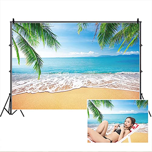背景布【　夏G　】サンプル　ペット撮影用　ビーチ、ヤシの木、砂浜、南国、海、青空 Amazon | Qinunipoto 背景布 熱帯の風景 海辺 南国 ビーチ 砂浜 海
