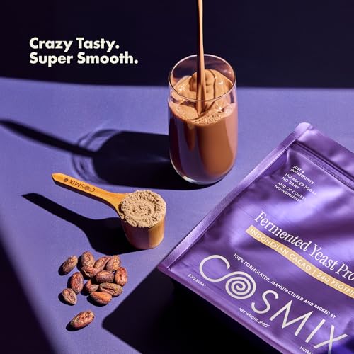 Image of Cosmix Fermented Yeast Protein Powder | 24g Protein | Pure Single-Source Protein | Made In-House | Smooth, Crazy tasty & Gut-Friendly | Assorted Sachets, Pack of 3