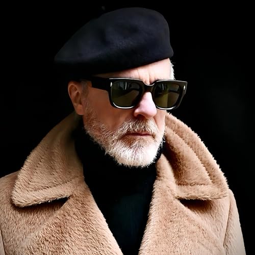 Cool Square Frame Sunglasses for Women Men Trendy Chunky Rectangle Sun Glasses Black Shades UV400 Protection4