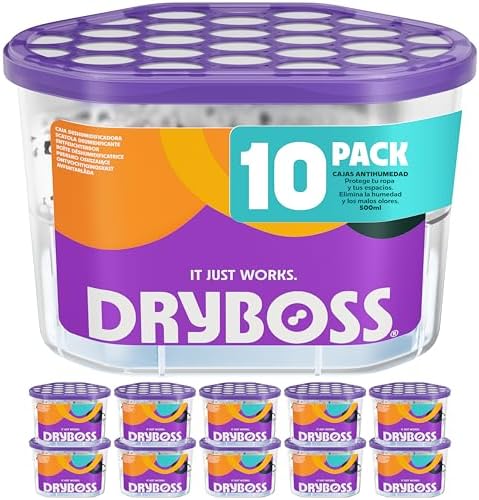 Pack de 10 absorventes de humidade DRYBOSS