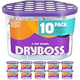 DRYBOSS Pack x 10 Deshumidificador Absorbente Anti Humedades de Armarios,...