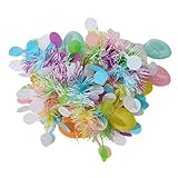 -Lametta-Girlande – 200 cm, zum Aufhängen, wiederverwendbar | 106 g/220 g Osterfolien-Dekorationsgirlande, Frühlingssaison, Fensterzaun, Wandbogen, Treppengeländer, Decke, Klassenzimmer, Party-De