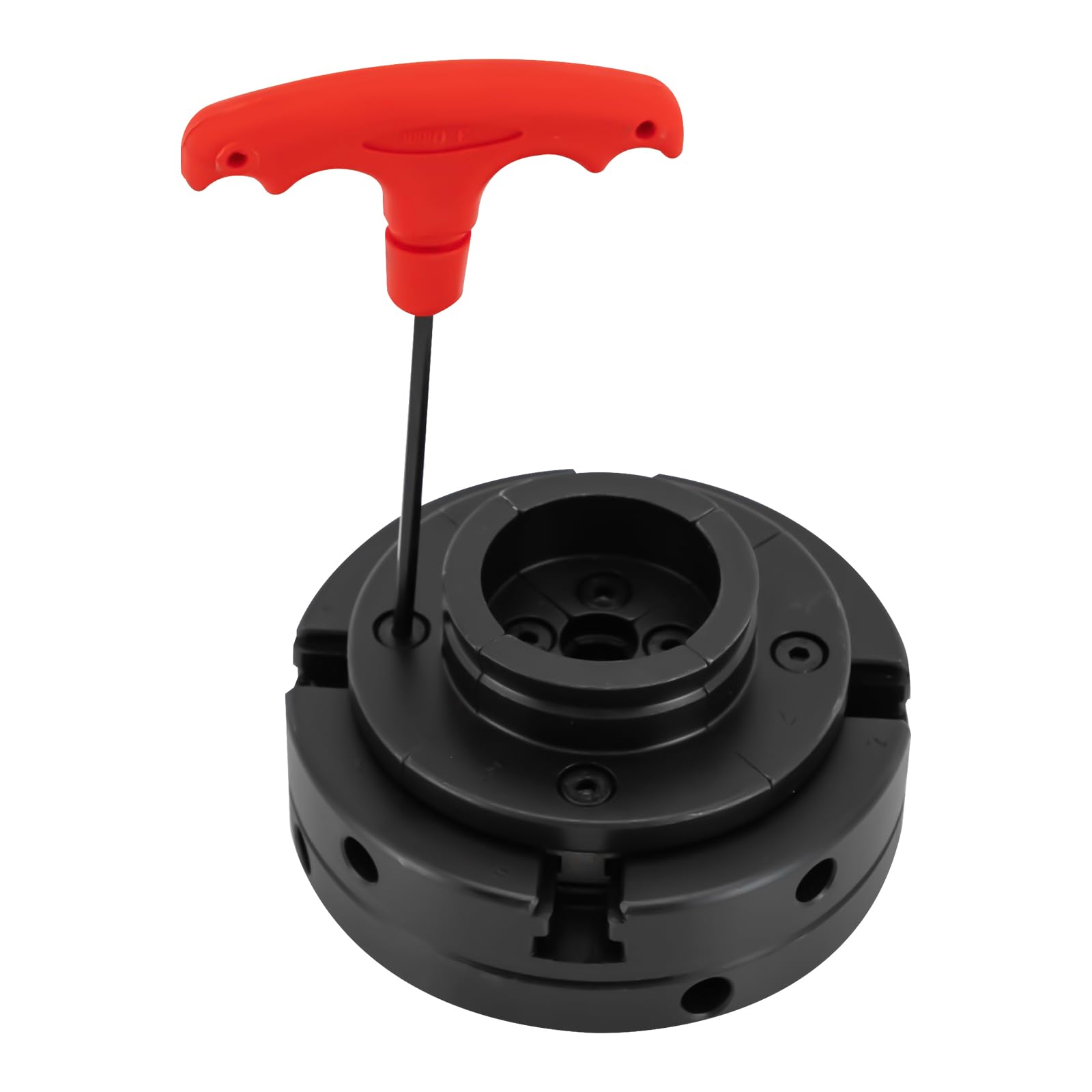 Mandrino autocentrante a 4 ganasce da 39 – 76 mm, precisione 0,3 mm, apertura mandrino M33 x 3,5 mm, filettatura tornio con chiave, tornio in legno