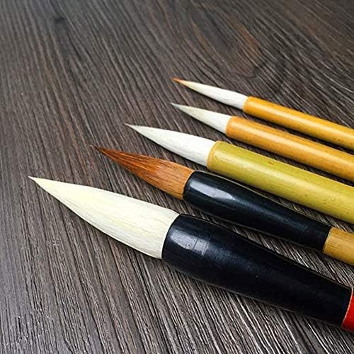 5-Pack Chinese Painting Brush Set Ink Painting Brushes All Size