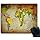 Smooffly Gaming Mouse Pad Custom,World Map Mousepad Mouse Pad Mat Non-Slip Thick Rubber Large Mousepad