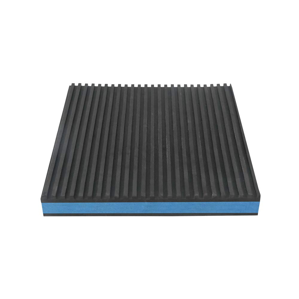 18304 High Performance Pads, Rubber Anti-Vibration Isolation Pads, Heavy Duty Blue EVA Pads, Quantity 8 (6x6x7/8)