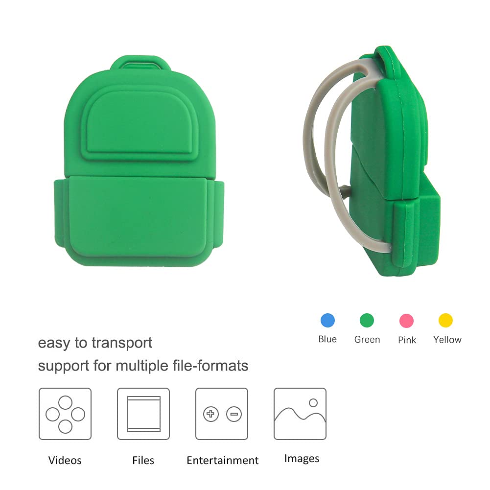 4 Pezzi 8GB USB Pen Drive Penna Usb Porta Chiavette Usb Chiave Usb Carino USB Matite da Zainetto Regali per Bambino Amico (4 * 8GB,Zainetto)