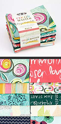 Art Gallery FabricsDesigners Palette Fabric Bundle Half Yards No.1 Caroline Hulse Edition - per Pack