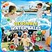 Reusable Water Balloons Set for Kids, Slingshot with 10 Soft Balls, Outdoor Indoor Toys for Backyard Pool Beach Summer Water Fight Play Games for Boys Girls Adult