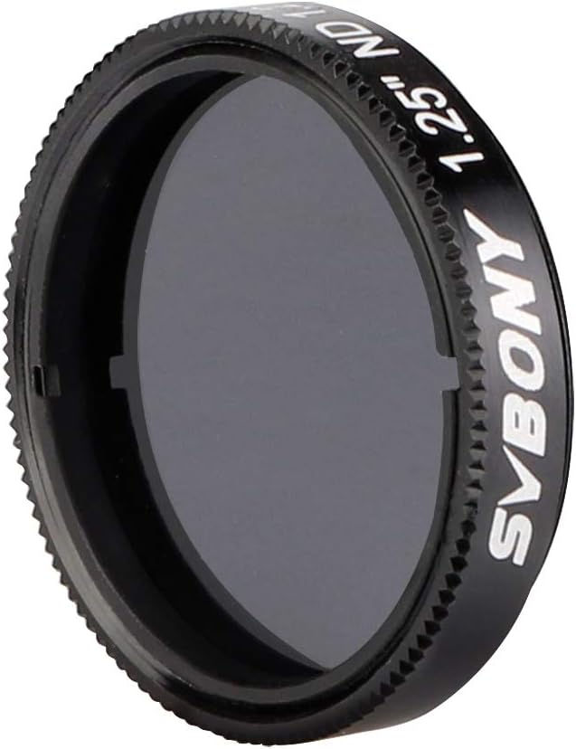 SVBONY SV139 Telescope Filter Moon Filter 1.25 inch 6.25 Percent Transmission ND16 Neutral Density Filter for Telescope Eyepiece Reduce Moon Surfaces Overall Brightness
