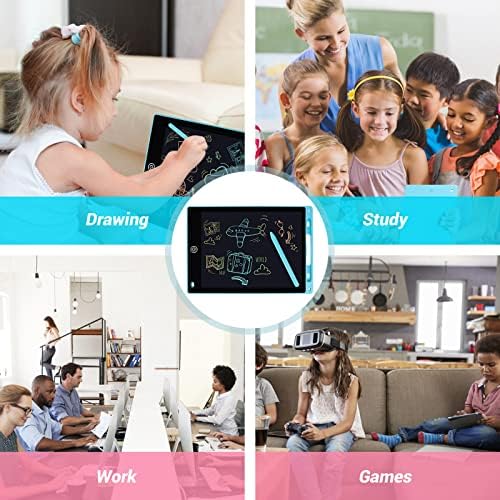 2 Pack LCD Writing Tablet Kids, 10 Inch Colorful Screen Doodle Pad Erasable Drawing Tablet for Kids, Learning Educational Toy, Gifts for Girls Boys