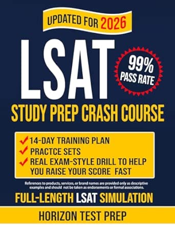LSAT Study Prep Crash Course: 14-day Training Plan, Practice Sets, and ...