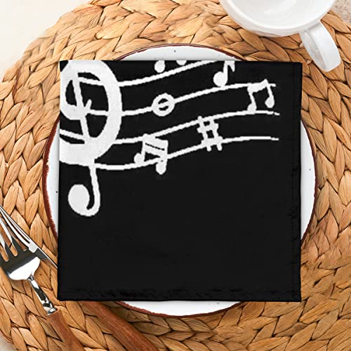 Servilletas de Tela Notación Musical Pack de 6 20x20 in miniatura 5