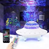 Galaxy Projector for Bedroom, Remote Timer UFO Star Projector, Bluetooth Music LED Night Light Proje