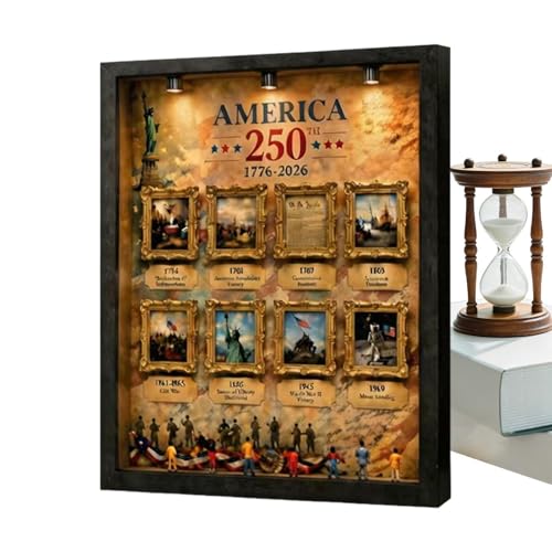 Cadre photo patriotique pour décorer votre commode ou créer un art mural unique