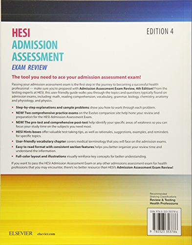 Elsevier 9780323353786 Admission Assessment Exam Review thumb #1
