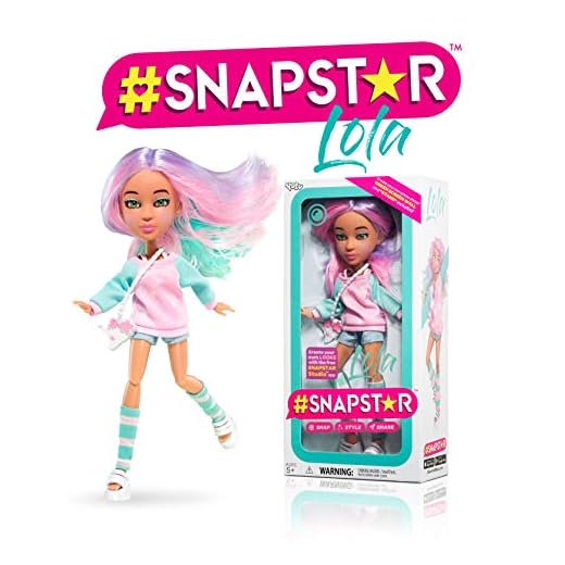 Snapstar YL30003 Lola Fashion, 25cm Doll, Pink