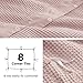 Bedsure Cotton Duvet Cover Queen - 100% Cotton Waffle Weave Pink Duvet Cover Queen Size, GentleSoft™ and Breathable Bedding Set for All Season, 3 Pieces, 90